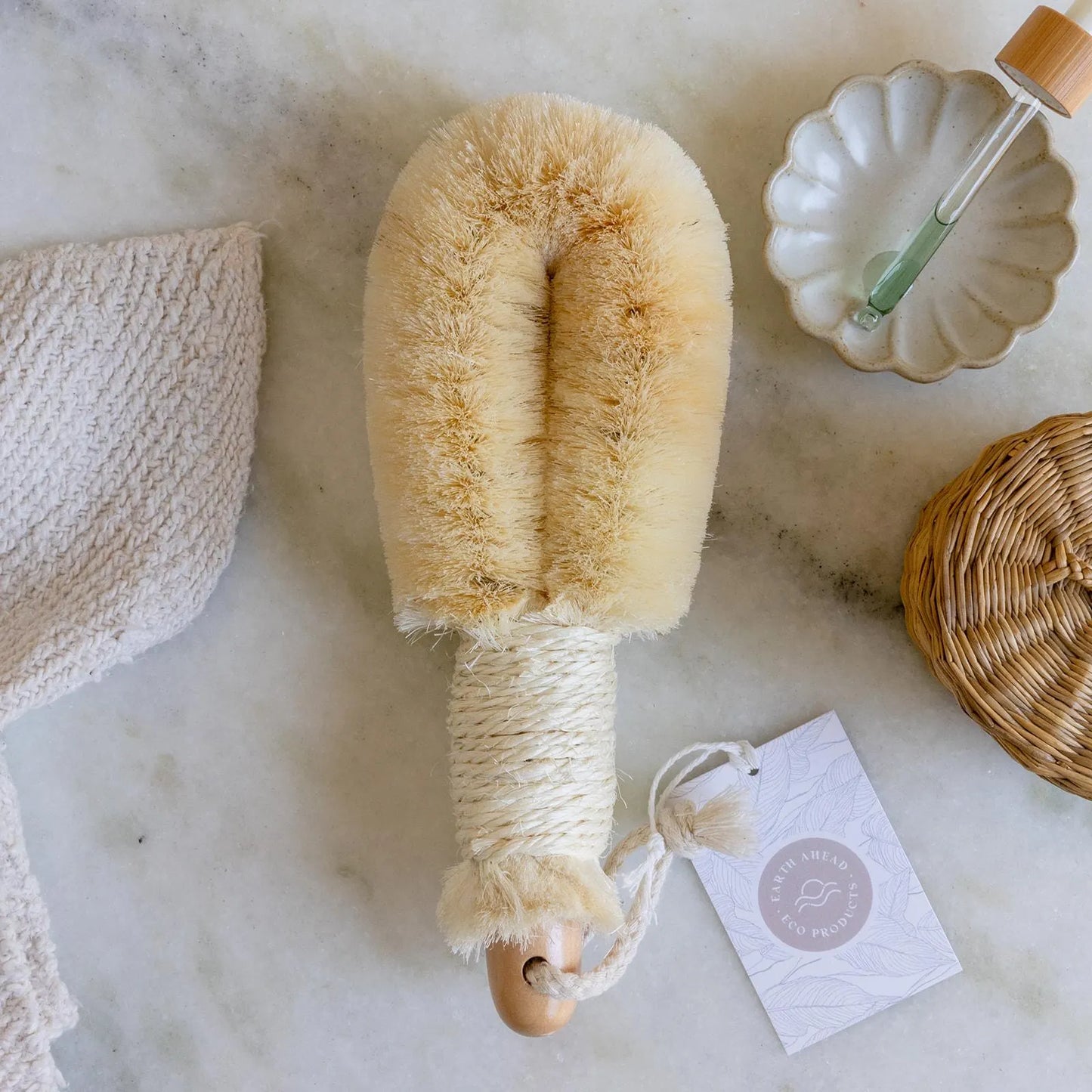 Agave Dry Body Brush | Vegan, Eco-Friendly, Plant Based Sisal Body Brush