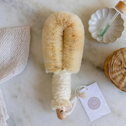 Agave Dry Body Brush | Vegan, Eco-Friendly, Plant Based Sisal Body Brush