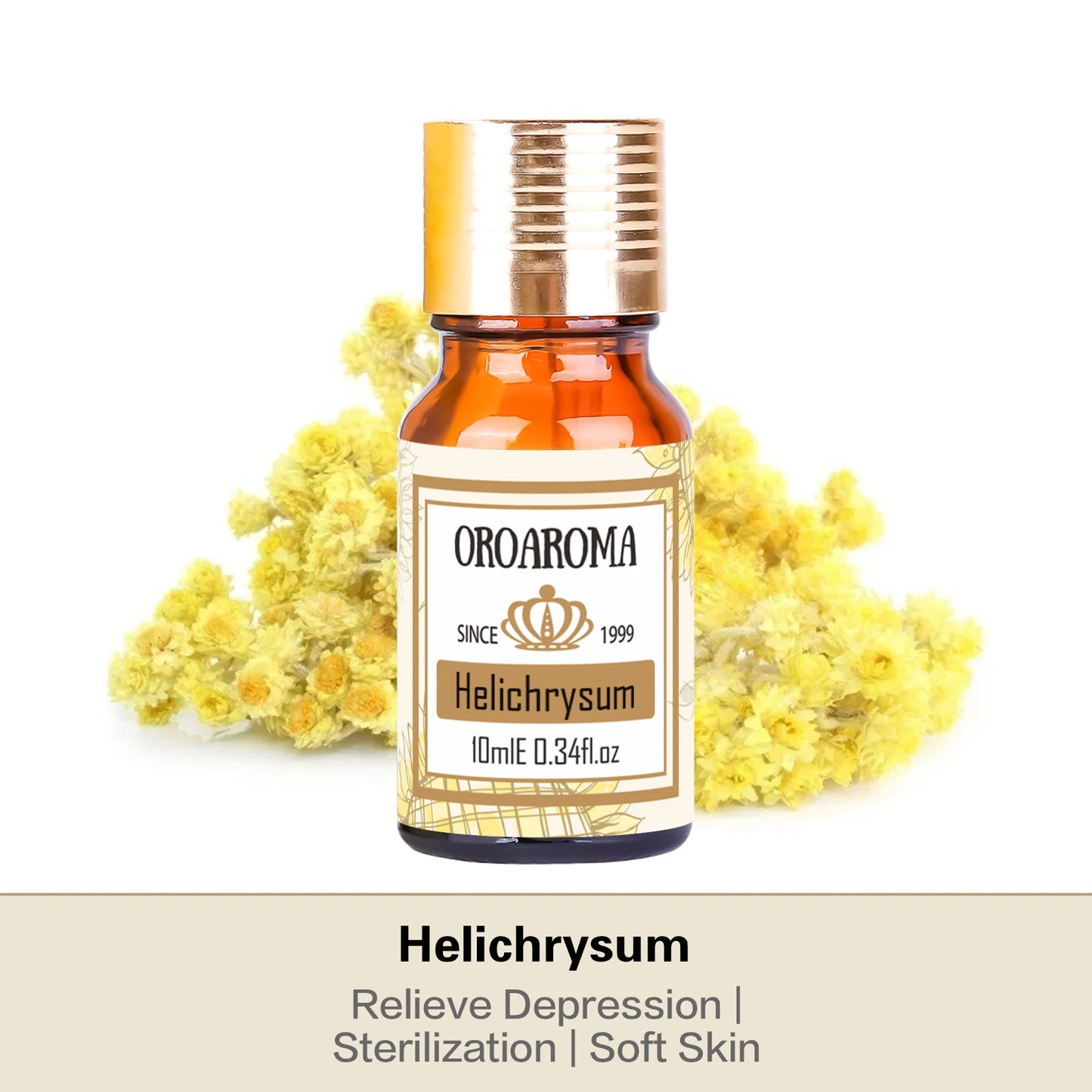 Oroaroma Natural Helichrysum Essential Oil Anti-Aging Relieve Helichrysum Oil